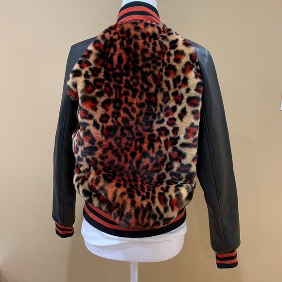 MOTHER Letterman leopard bomber jacket - Picture 5 of 10